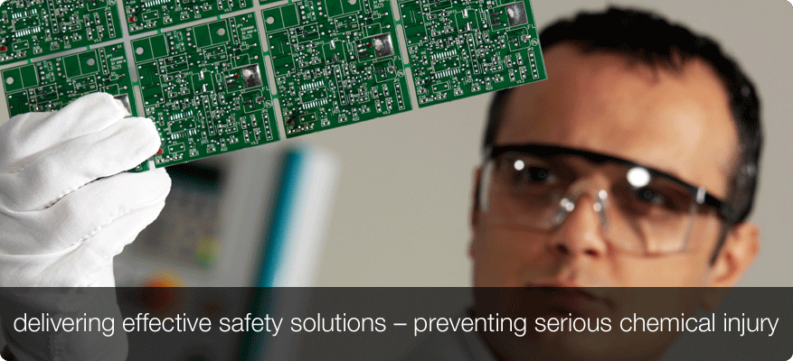 delivering effective safety solutions  -  preventing serious chemical injuries