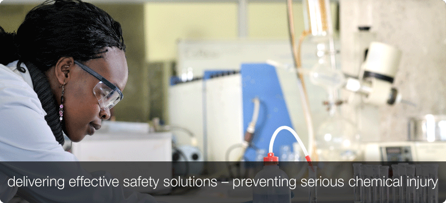 delivering effective safety solutions  -  preventing serious chemical injuries
